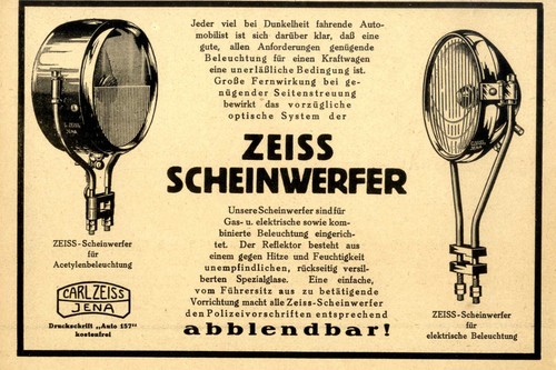 Zeiss scheinwerfer auto 157 - scheinwerfer, 157"