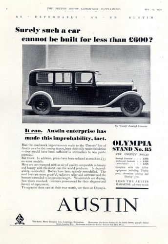 Austin twenty line - "twenty",