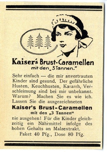 Kaiser brust caramellen mit - kaiser`s,