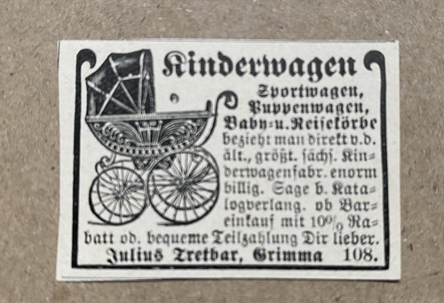 Werbung kinderwagen julius - werbung,