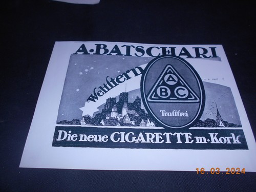 Orig werbung reklame - orig., annonce