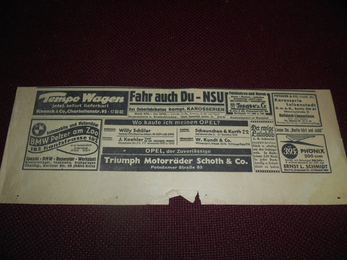 Original werbung annonce - original,