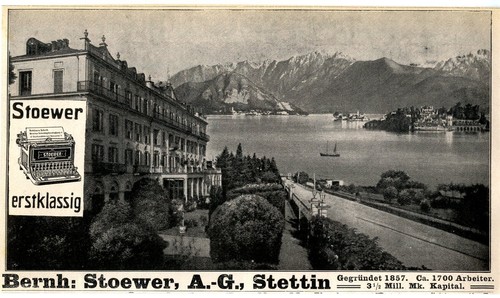 Bernh stoewer g stettin - stoewer, g.