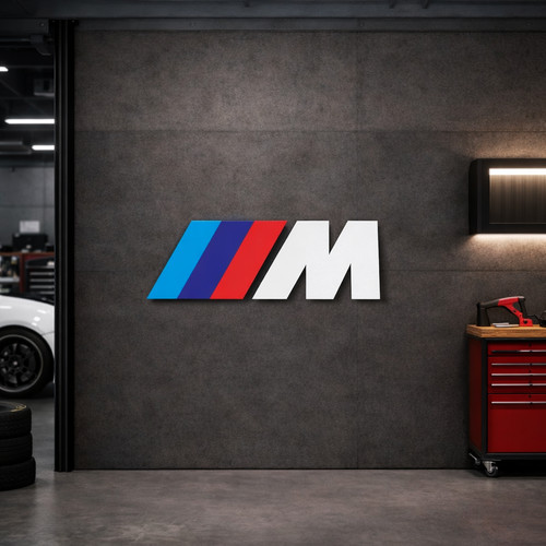 Bmw mpower logo wappen 80cm - logo,