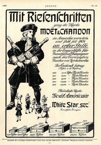 Moet chandon white star - star, sec/