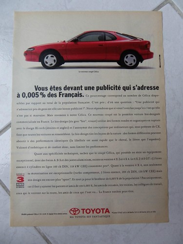 Werbung toyota celica 1990 - toyota,