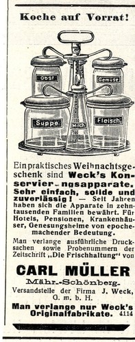 Weck konservierungsapparate - weck's,