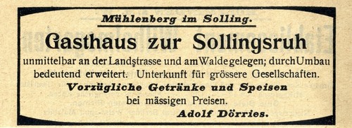 Adolf dörries mühlenberg - adolf, im