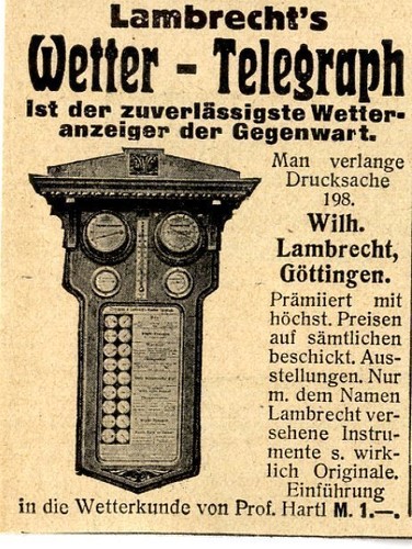 Lambrecht wetter telegraph - lambrecht's, wetter-telegraph